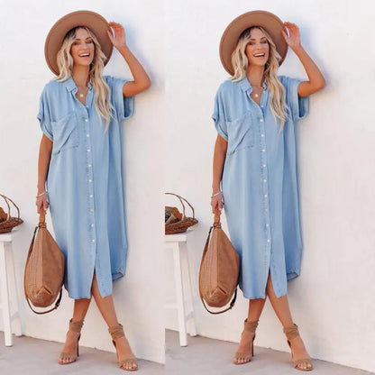 Santorini Midi Shirt Dress